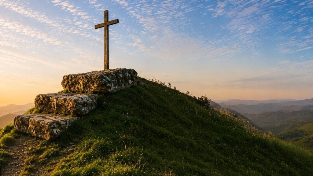 Cruz no alto do monte